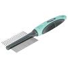 Wyczesujący metalowy grzebień dla psów dwustronny, drobny / gruby, 21 cm