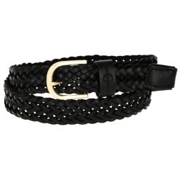 Skórzany pasek Covalliero S/S 2023, czarny