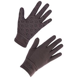 Zimowe rękawiczki polarowe do jazdy konnej Covalliero A/W 2024, brązowe