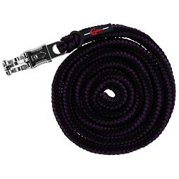 Smycz Hippo z karabińczykiem antypanicznym 200 cm, fioletowo-czarna