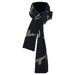 Szalik Covalliero A/W 2022, ciemnoniebieski