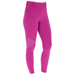 Damskie legginsy jeździeckie z siateczki z antypoślizgiem Covalliero S/S 2026, jasnojagodowe