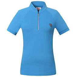 T-shirt ze stójką Covalliero S/S 2022, niebieski