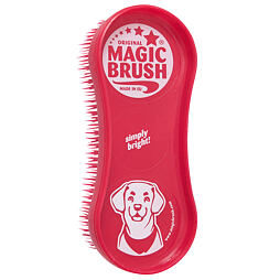 Szczotka plastikowa MagicBrush dla psów, różowa
