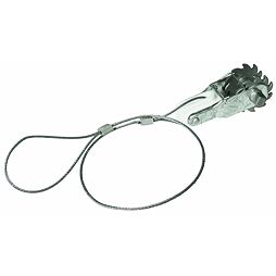 Napinacz drutu do elektrycznych ogrodzeń z grzechotką i drutem