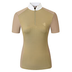 Koszulka wyścigowa damska Covalliero S/S 2026, brązowa