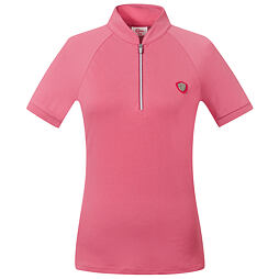 T-shirt ze stójką Covalliero S/S 2022, różowy