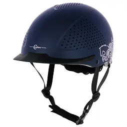 Kask jeździecki Beauty 2.0, ciemnoniebieski