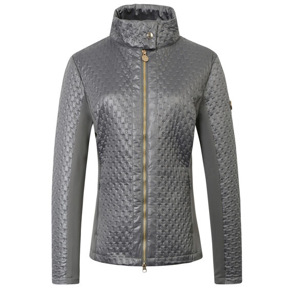 Kurtka damska kombinowana Covalliero S/S 2023, szara