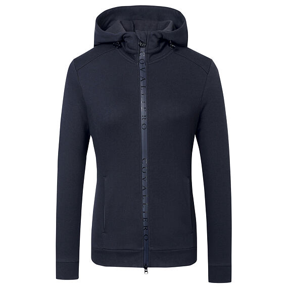 Bluza z kapturem damska Covalliero A/W 2023, ciemnoniebieska