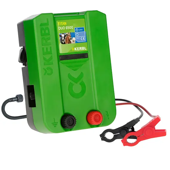Kerbl TITAN DUO 6500 Elektryczne urządzenie ogrodzeniowe 12V