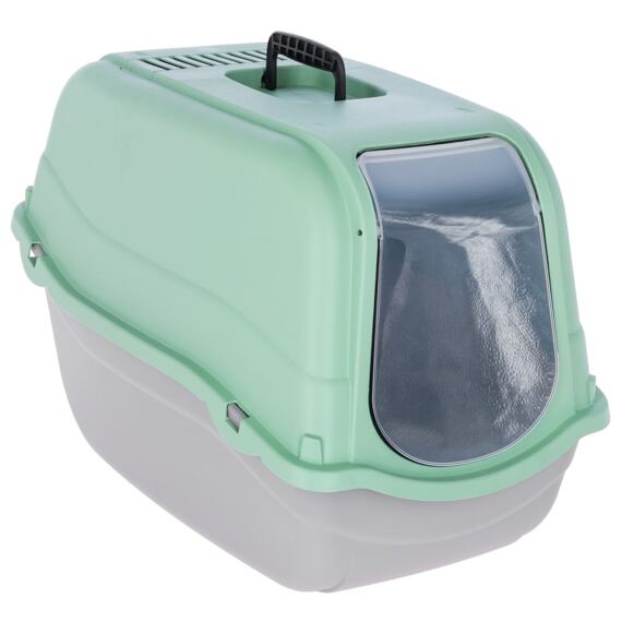 Kuweta dla kota Minka jasnoszara/miętowa 57 cm x 39 cm x 41 cm