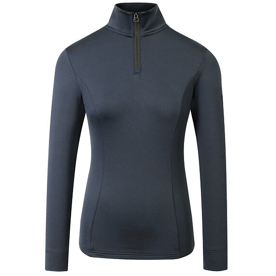 Damska koszulka funkcjonalna Covalliero A/W 2025, ciemnoniebieska