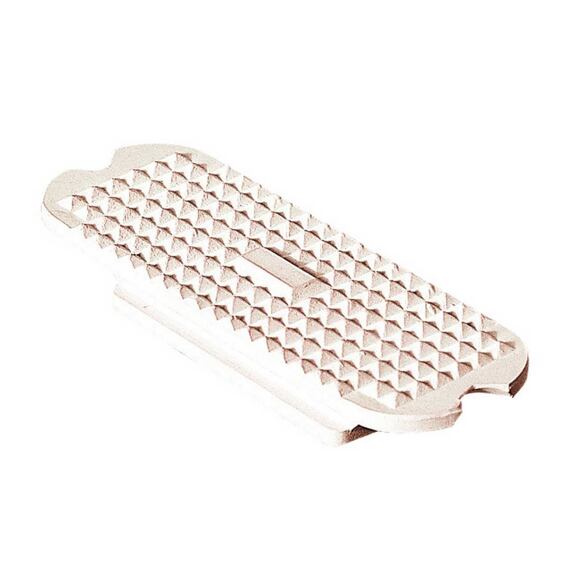 Gumy do strzemion proste, 12 cm, białe – para