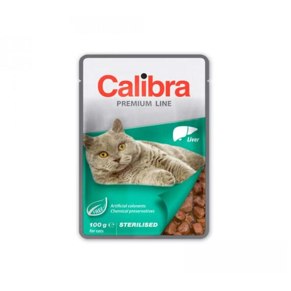 Calibra Sterilised Liver saszetka dla kotów 100g