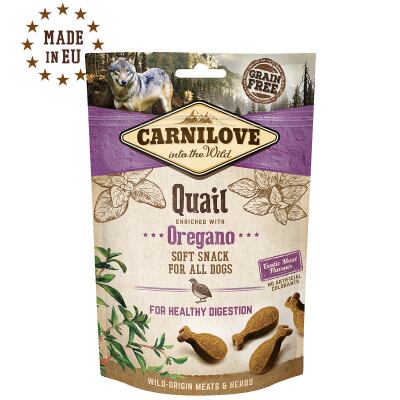 Carnilove Dog Semi Moist Snack Quail & Oregano przysmak dla psów, 200 g