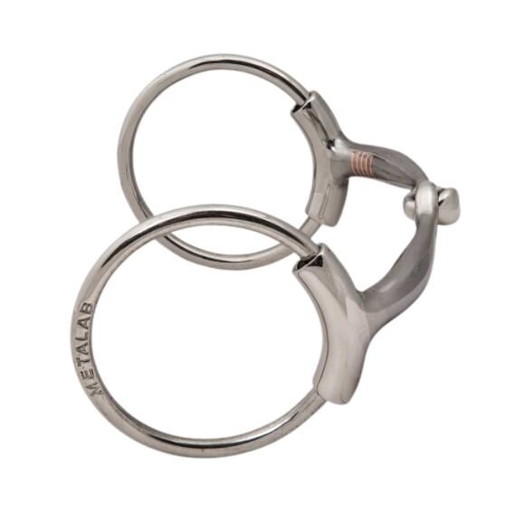 Westernowe wędzidło pierścieniowe METALAB, rozm. 13 cm