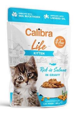 Calibra Cat Life Kitten Salmon in gravy saszetka dla kotów 85g