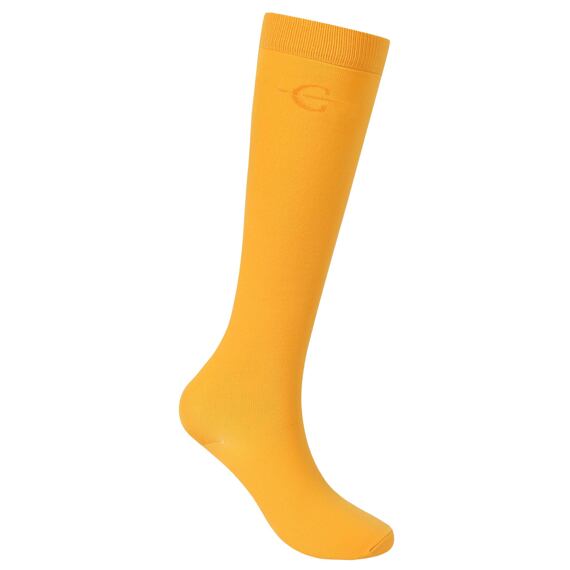 Podkolanówki konkursowe Covalliero S/S 2024, żółte
