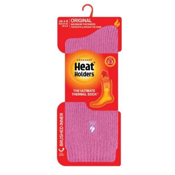 Damskie termiczne skarpety HEAT HOLDERS, ciemnoróżowe, rozm: 37-41