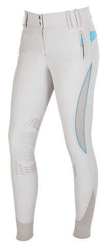 Dziecięce spodnie jeździeckie Bali FLEX szare