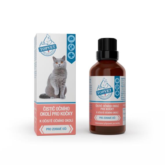 Topvet for Pets płyn do czyszczenia okolic oczu dla kotów, 50 ml