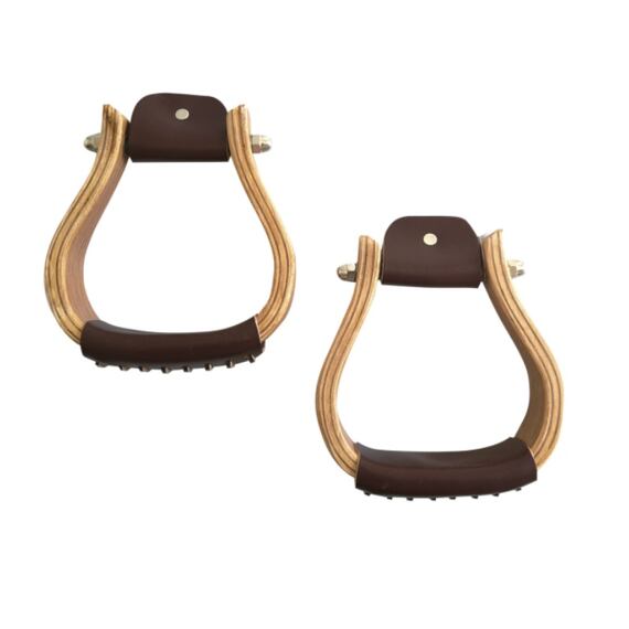 Westernowe strzemiona POOL'S drewniane