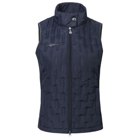 Damska kamizelka kombinowana Covalliero, ciemnoniebieska