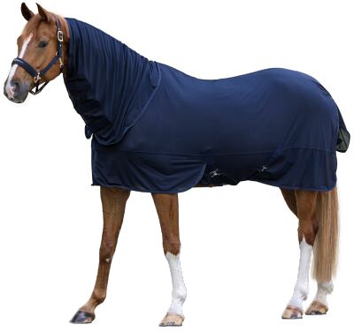Derka przeciw owadom dla koni Covalliero S/S 2023, ciemnoniebieska