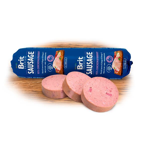 Brit Sausage Chicken &amp; Rabbit 800g