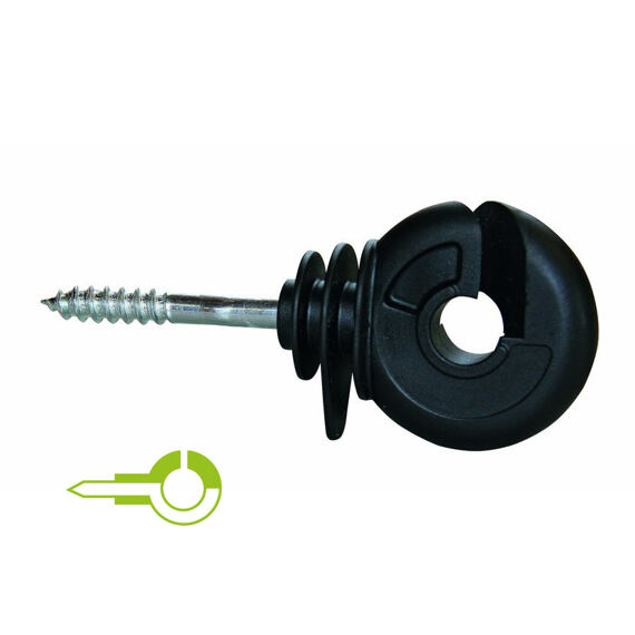 Izolator okrągły z metalowym wzmocnieniem i wkrętem 5,3 mm