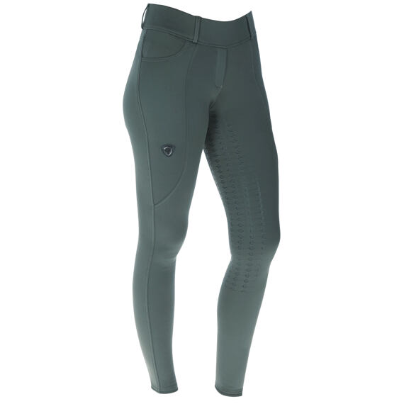 Damskie legginsy jeździeckie z lejem Covalliero A/W 2023, nefrytowa zieleń