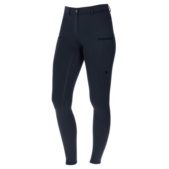 Bryczesy damskie z lejem Covalliero A/W 2023, granatowe, 38