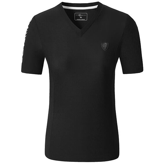 Koszulka damska Covalliero S/S 2025, czarna