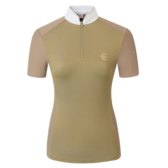 Koszulka wyścigowa damska Covalliero S/S 2026, brązowa