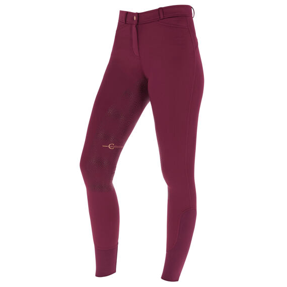 Damskie zimowe bryczesy jeździeckie Covalliero A/W 2022, merlot