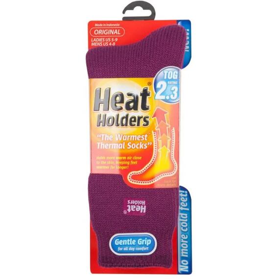 Damskie termiczne podkolanówki HEAT HOLDERS fioletowe, rozmiar 37-42