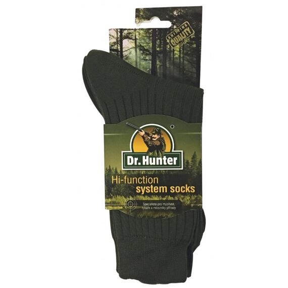 Męskie skarpetki termiczne DR. Hunter, zielone
