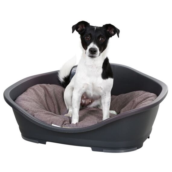 Legowisko plastikowe dla psów, szare