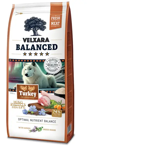 Velxara BALANCED Dry FM Dog Senior Monoprotein Turkey &amp; Rice