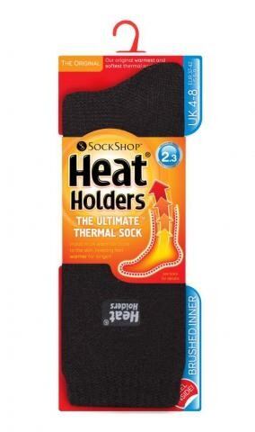 Damskie termiczne skarpety HEAT HOLDERS, czarne, rozm: 37-41