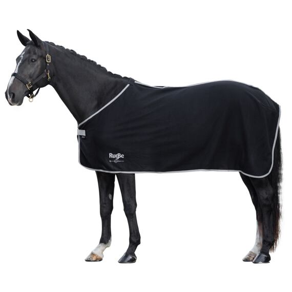Derka osuszająca dla koni RugBe Economic fleece czarna