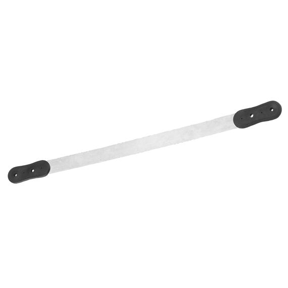 Ściągaczka do potu prosta metalowa z plastikowymi uchwytami na końcach