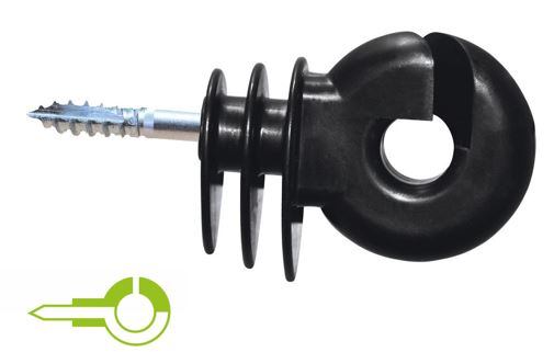 Izolator okrągły HPX EasyDrill z metalowym wzmocnieniem i wkrętem 6 mm