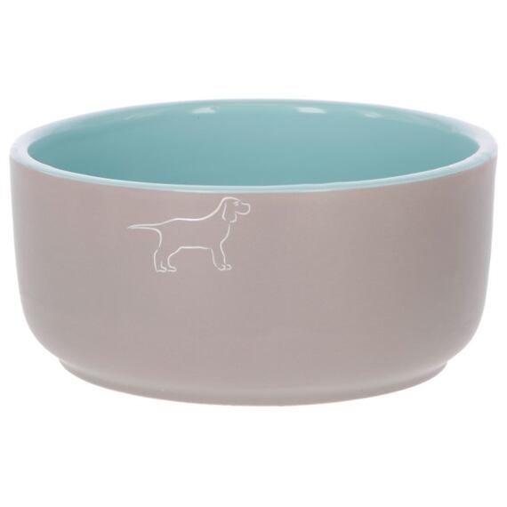 Miska na karmę dla psów Spirit ceramiczna, szaro-niebieska
