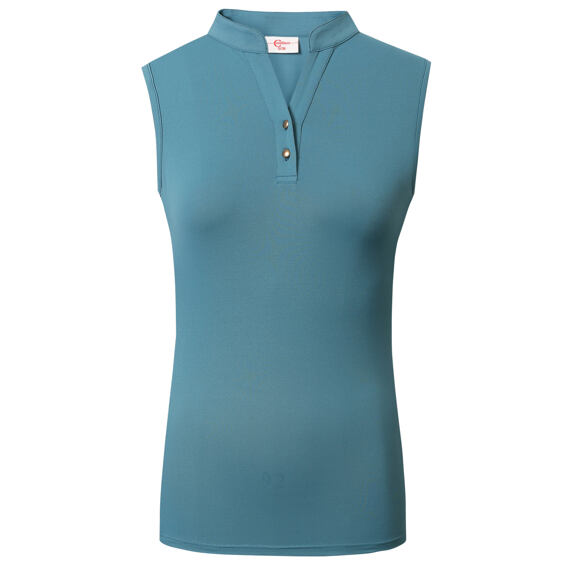 Top damski Covalliero S/S 2023, jasnoniebieski