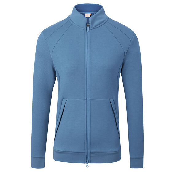 Bluza damska rozpinana Covalliero S/S 2026, kolor dymny niebieski