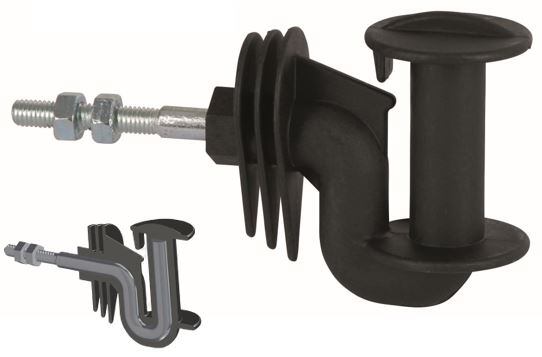 Narożny izolator do taśmy Cavallo z wzmocnieniem i gwintem