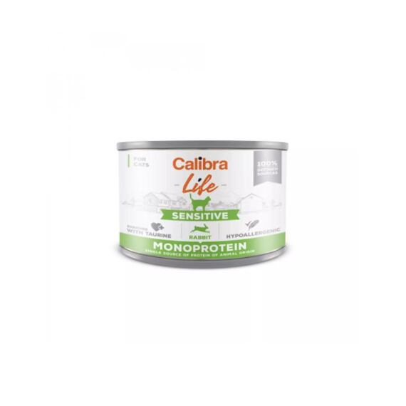 Calibra Cat Life puszka Sensitive Rabbit 200g