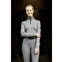Damska koszulka funkcjonalna Covalliero A/W 2025, szara